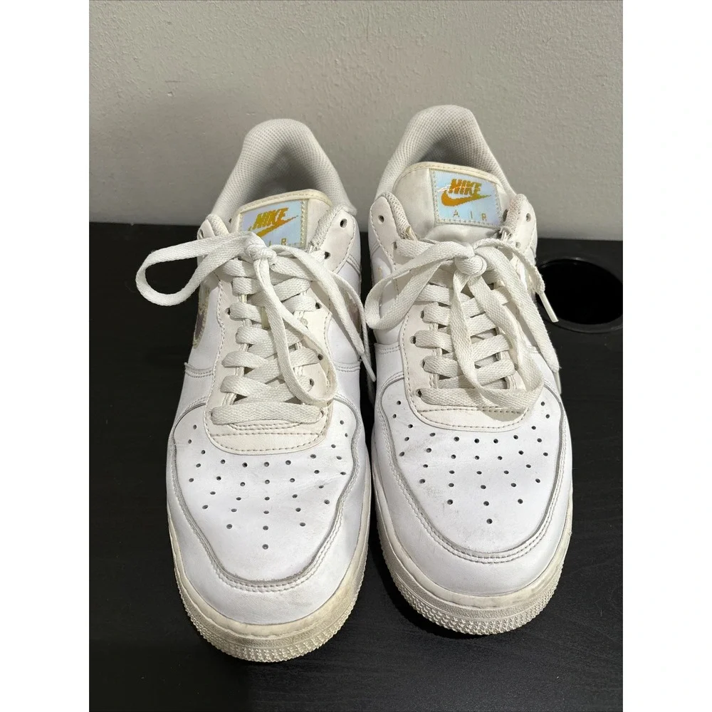 Nike Air Force 1 Low Iridescent Pixel White Multicolor CV1699-100 Men's Size 9